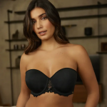 Soutien - gorge bandeau coques avec armatures - noir