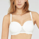 Soutien - gorge bandeau coques ivoire