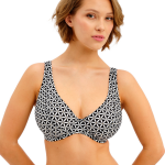 Soutien gorge bikini foulard armatures noir
