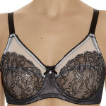 Soutien - gorge bonnets entiers wacoal retro chic black - wacoal noir