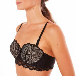 Soutien - gorge coques bandeau armatures pomm'poire - noir Soutien - gorge coques bandeau armatures pomm'poire - noir