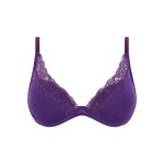 Soutien - gorge coque plongeant violet passionata
