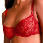 Soutien gorge corbeille armature - rouge rebelle