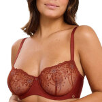 Soutien - gorge corbeille georgia multicolore fond hnn marron
