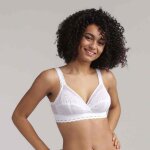 Soutien - gorge dentelle sans armatures blanc - coeur crois� playtex