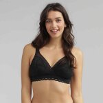 Soutien - gorge dentelle sans armatures noir - coeur crois� playtex