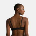 Soutien gorge emboitant bonnet transparent - noir