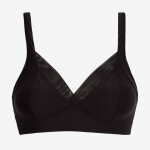 Soutien - gorge emboitant sans armatures feel good support micro noir playtex en coton