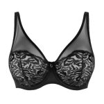 Soutien - gorge foulard armatures semi - transparent - louisa bracq noir