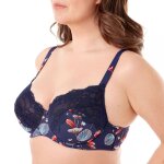 Soutien - gorge grand maintien c, d et e imprim� - bleu