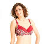 Soutien - gorge grand maintien multico rouge aria