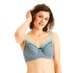 Soutien - gorge grand maintien turquoise rose