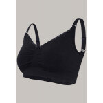 Soutien - gorge de grossesse et allaitement biologique - noir carriwell en coton