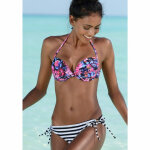 Soutien - gorge de maillot de bain push - up femme buffalo - noir multicolore Soutien - gorge de maillot de bain push - up femme buffalo - noir multicolore