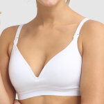 Soutien - gorge maternité et allaitement blanc en coton Soutien - gorge maternité et allaitement blanc en coton