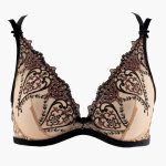 Soutien - gorge plongeant armatures beige
