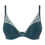 Soutien - gorge plongeant armatures - bleu passionata
