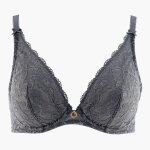 Soutien - gorge plongeant armatures gris