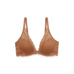 Soutien - gorge plongeant armatures - natori marron