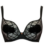 Soutien - gorge plongeant armatures noir