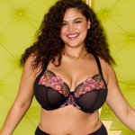 Soutien - gorge plongeant � armatures noir