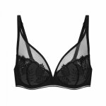 Soutien - gorge plongeant armatures - noir