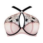 Soutien - gorge plongeant armatures rose