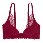 Soutien - gorge plongeant armatures rouge diaz