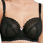 Soutien gorge plongeant  balconnets freya daisy lace noir - freya