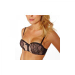 Soutien - gorge push - up bandeau chair so chic pomm'poire - noir