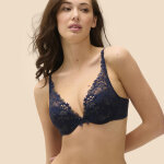 Soutien - gorge push - up décolleté plongeant - saphir bleu Soutien - gorge push - up décolleté plongeant - saphir bleu