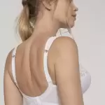 Soutien - gorge sans armatures blanc en coton