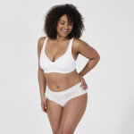 Soutien - gorge sans armatures blanc en coton