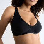 Soutien - gorge sans armatures noir en coton