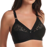 Soutien - gorge sans armatures noir jolidon en coton Soutien - gorge sans armatures noir jolidon en coton