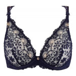 Soutien - gorge triangle armatures - bleu art of ink - aubade Soutien - gorge triangle armatures - bleu art of ink - aubade