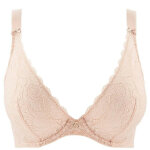 Soutien - gorge triangle plongeant armatures nude