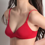 Soutien - gorge triangle rouge jolidon en coton