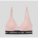 Soutien - gorge triangle sans armatures logot� - rose - karl lagerfeld