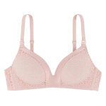 Soutien - gorge triangle sans armatures - rose quartz en coton
