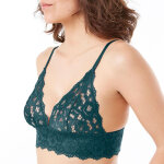 Soutien - gorge triangle sans armatures vert paradoxe pomm'poire - vert en dentelle