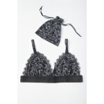 Soutien - gorge triangle secret  motif fleuri