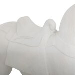 Statue cheval little cottage rsine blanc