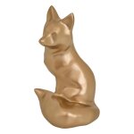 Statuette renard automne bronze