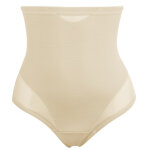 String gainant taille haute beige en nylon