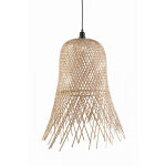 Suspension bambou e27 56x56x67 cm champi