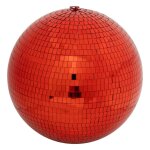 Suspension boule disco rouge