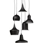 Suspension multi abat - jour noire maddie Suspension multi abat - jour noire maddie