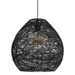 Suspension papier noir mona Suspension papier noir mona