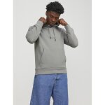 Sweat  capuche homme gris en coton